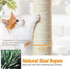 Yaheetech 79 inches Cat Tree Multi-Level Cat Tower with Scratching Post Indoor Cat Condo Pet Stand Play House Furniture Kitten Kitty Activity Center