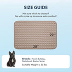 MICROCOSMOS Summer Cooling Mat & Sleeping Pad- Water Absorption Top, EZ Clean, Easy Carry, Materials Safe. Keep Cooling for Pets, Kids and Adults.(Brown, 28" x 22")
