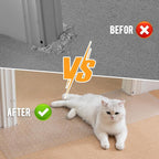 Uross Carpet Protector for Pets 9.84FT - Anti-Scratch Mat for Doorway, Under Door Floor Protector, Cat Scratch Stopper