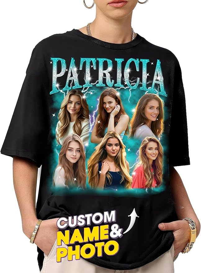 NAZENTI Custom Valentine Shirt Gifts for Boyfriend, Customized Bootleg Rap Tee