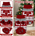 Cat Christmas Sweater Pet Winter Warm Coat Pajamas Reindeer Snowflake Knitwear Cat Sweater for Cats Kitty Puppy (Reindeer, S)