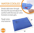 K&H Pet Products Coolin' Pet Pad Dog Mat, Portable Dog Cooling Mat for Travel or in Home, Perfect for Carriers, Crates, Outdoor Houses, Yards, Porches, Pet Beds & More - Large 36 X 20in Chill Blue