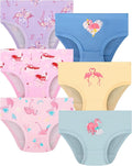 Girls and Toddlers 100% Cotton Underwear Tagless Soft Panties Size 2-3T,4-5T,6,8,10,12 (6-Pack)