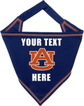 NCAA Auburn Tigers Personalized Tie Bandana for Dogs & Cats, Size Small/Medium. Custom Dog Bandana Scarf Bib for Pet Cat Dog. The Ultimate Game-Day & Party Customizable Bandana
