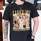 Tehg & Tuhg Custom T Shirts with Picture, Vintage Bootleg Rap Tee, Boyfriend Girlfriend, Unique Gift for Birthday Anniversary