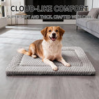 Dog Bed Mat - Dog Crate Pad - Reversible Mat for Pet Comfort - Soft Bed Crate Pads for All Seasons - Durable, Machine Washable Mat for Crates, Travel, and Home (Light Gray, 30" L*20" W*1.5" Th)