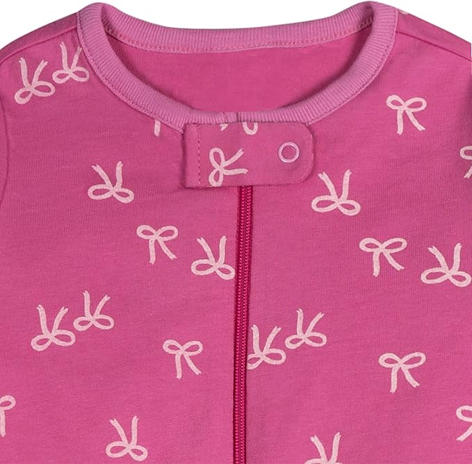 Onesies Brand Baby Girls' 4-pack Sleep 'N Play Footies Multi Pack