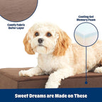 Barkbox Orthopedic Dog Bed with Memory Foam, Premium Comfort for Dogs and Puppies, Dog Bed for Joint Relief and Restful Sleep, Durable and Easy to Clean - Espresso, Large