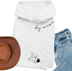 Custom Dog Mama Sweatshirt with Pet Name on Sleeve Dog Mom Sweatshirt Gift for Pet Lovers for Her Custom Cat Mom Sweater Multicolor