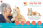 JOY FOR ALL Companion Pet for Seniors - Lifelike Animatronic Cat - Realistic Soft-Touch Fur & Purring - Therapy Stuffed Animal - Toy for Alzheimer's & Dementia - Orange Tabby