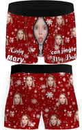 M YESCUSTOM Custom Faces Funny Short Briefs Gift for Husband Underwear