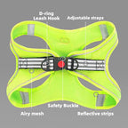 ROYPET Step-in Air Dog Harness, All Weather Mesh Step in Vest Harness for Small and Medidum Dogs and Cats, Adjustable Soft Padded Dog Vest with Easy Control Handle for Dogs Pets (Neon Green, XL)