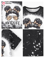 PATPAT Girls Crewneck Short Sleeve Graphic Tees Animal Print Shirts Cute Summer Outfits 5-12 Years