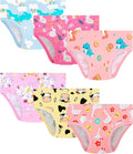 Girls and Toddlers 100% Cotton Underwear Tagless Soft Panties Size 2-3T,4-5T,6,8,10,12 (6-Pack)