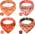 PAWCHIE Dog Bandanas Small Reversible Styles Pet Triangle Scarf Bibs - Adjustable with Two Snaps - Kerchief Set Accessories for Dogs, Puppy, Cats