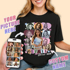 Tehg & Tuhg Custom T Shirts with Picture, Vintage Bootleg Rap Tee, Boyfriend Girlfriend, Unique Gift for Birthday Anniversary
