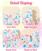Mioglrie Baby Girl Dress Summer Girl Clothes Infant Outfits Newborn Ruffle Sleeveless Sundress Cute Dresses for Girls