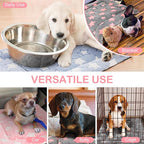 VitalCozy 4 Pcs Dog Crate Pads, Ultra Soft Warm Washable Anti-Slip Kennel Bed Mat for Pets, Reversible, Replaceable, Cozy Cage Liner for Small Medium Large Dogs and Cats(20 x 30 x 1.6 Inch,Colorful)