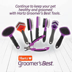 Hartz Groomer's Best Fur Fetcher De-Shedder Cat Brush,Black
