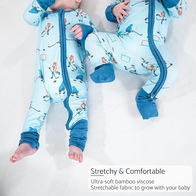 LollyBanks Baby Pajamas, Baby Romper 95% Bamboo Viscose and 5% Spandex