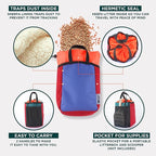 OutdoorBengal Portable Travel Litter Bag, No Mess, Small & Collapsible Bag to Carry Litter, Leak Proof Kit for Cat Litter, Essentials for Traveling with Cats, Travel Litter Box for Car, Plane with Cat