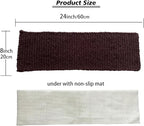 Cat Window Sill Pet Pad Perch, Knitted Pet Mat Pillow Seat Bed Cushion for WindowSill, Double Sided Cat Window Perch (Coffee, 8"x24")