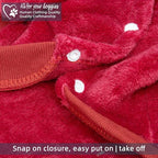 FabriCastle Dog Hoodie Sweater for Small Dogs Boy and Girl, Dog Clothes XS XXS Puppy Sweatshirt, Pet Outfit, Cat Clothing Super Soft Warm Snap On Closure (Wine red, Large)