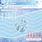 Dog Cooling Mat, Portable Dog Crate Pad, Washable Pad Bed, Indoor Outdoor Uses in Kennel, Bed, Sofa or Car, Providing a Cool and Comfortable Experience for Your pet During Summer (40"x28")
