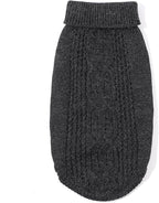 Stretchy Cat Sweater - 17 Colors & 6 Sizes | Snug Winter-Ready Knit for Boy/Girl Cats & Kittens(Dark Gray, Medium)