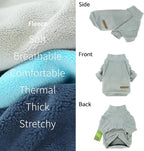 Fitwarm 3 Pack Classic Fleece Dog Sweater, Turtleneck Dog Sweatshirt, Dog Winter Clothes for Small Dogs Boy Girl, Pet Pullover Jacket, Cat Apparel, Blue, Grey, Navy, XL