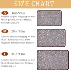 1 Pack 3 Blankets Super Soft Fluffy Premium Fleece Pet Blanket Flannel Paw Printed Throw for Dog Puppy Cat (Small 23x16'', Dark Coffee, Brown, Purple)