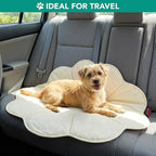 PetAmi Dog Cooling Mat, Flower Shape, Reversible Cooling Nylon Blanket Soft Fleece Pet Pad for Dogs Cats, Summer All Season Use Q-Max>0.3, Small 35x35 in, Beige