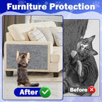 23.6x15.8 Couch Wall Corner Protection for Indoor Cats,Anti Scratch Furniture Protector from Cats Scratching,Trimmable Climbing Cat Scratcher Pad Play Mat Easy Use for Cat Board/Door/Carpet