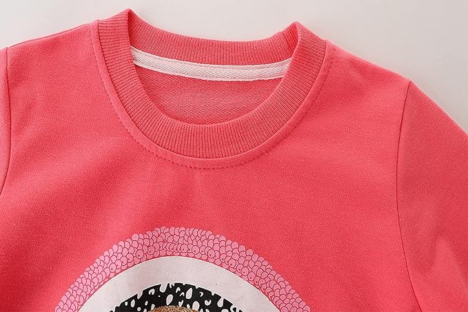 Bumeex Toddler Girl Sweatshirt Clothes Outfit,Cotton Crewneck Christmas Clothing