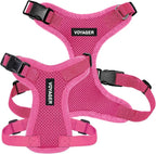 Voyager Step-in Pet Harness - All Weather Mesh, Adjustable Step in Harness for Cats and Dogs by Best Pet Supplies - Fuchsia, S