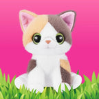 Pets Alive Smitten Kittens Series 2 (Calico Cat) by ZURU – Interactive Plush Cat Toy with 10 Sounds, Surprise Unboxing, Soft Collectible Pet for Ages 3+