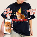 H-DEWALL Custom Shirts Custom Bootleg Rap Shirt for Him Custom Face Shirt with Photo Pet Custom Tees Gift for Dog Cat Lover