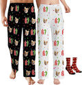 Custom Pajama Pants for Women Men, Personalized 67 Name Photo PJ Family Six Seven Matching Sleep Bottoms Birthday Xmas Gifts