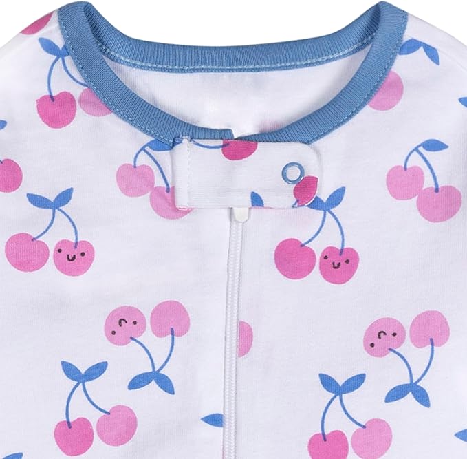 Onesies Brand Baby Girls' 4-pack Sleep 'N Play Footies Multi Pack