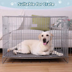 Large Dog Crate Pad Bed, Waterproof Outdoor Pet Bed for Large Dogs, Cooling Pet Bed with High Resilience Foam,Wipe Clean & Easy Rinse, Anti Slip 41 inch Graphite Grey