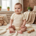 COUPLEHOODIES Personalized Baby Onesie Bodysuit – Custom Embroidery Gift for Pregnancy Reveal Baby Shower or First Grandchild