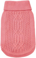 Stretchy Cat Sweater - 17 Colors & 6 Sizes | Snug Winter-Ready Knit for Boy/Girl Cats & Kittens(Pink, X-Small)