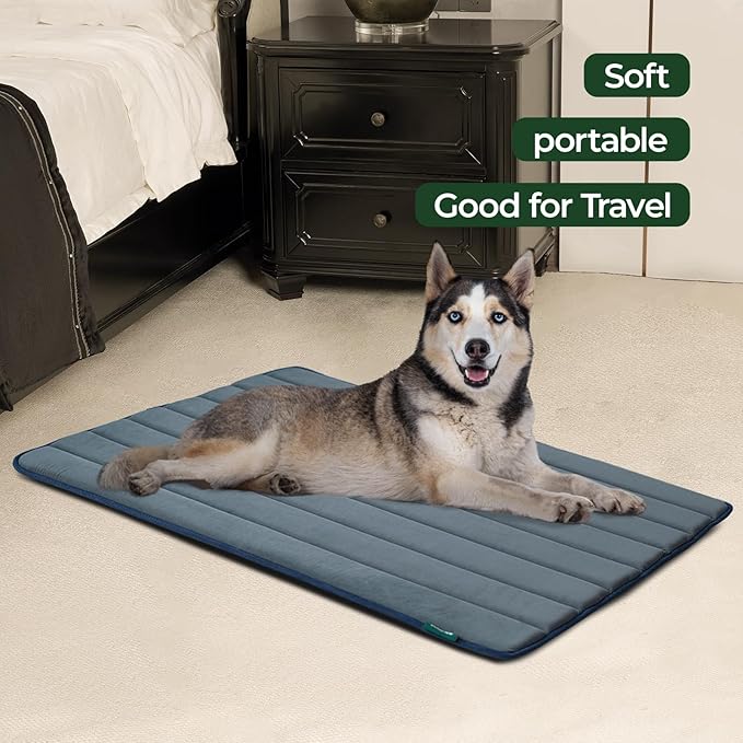 BALANCE Dog Crate Pad, Dog Foam Crate Mat Kennel Pad, Washable Water-Resistant Pet Bed Flat Dogs Cage Mat for X-Large Dogs, 2 Packs