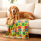 Scooby-Doo Pet Throw & Pet Toy Pillow Set - 40in x 50in Super Soft Cozy Throw Blanket for Dogs & Cats - Couch/Bed/Car, (Officially Licensed Product) by Franco Pet