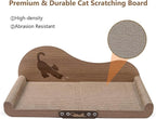 NATUYA Cat Scratcher Cardboard Lounge Bed, 24 Inch Large Cats Scratching Board Couch, Durable Cat Scartch Pad for Indoor Cats