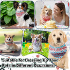 Amylove 120 Pcs St. Patrick's Day Dog Bandanas Bulk Holiday Triangle Dog Pack Puppy Kerchief Bandana Adjustable Spring Pet Scarf for Pet Cat Costume Accessories Decor(Geometry)