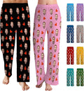 Personalized Face Pajama Pants for Men Women Custom Photo Printed Pajamas Bottoms Trousers Gift for Christmas Birthday