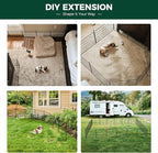 FXW MiniPaws Unleashed Dog Playpen, Expandable & Portable Design for Yard, RV Camping and Indoor Use, for Small and Medium Dogs, 32-inch 48 Panels