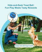 Flirt Pole for Dogs, Durable Dog Flirt Pole for Large Medium & Small Dogs, Interactive Dog Pole Toy with Rubber Ball for Outdoor/Indoor, Training, Chase, Tug of War 24 inch