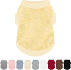 Cozy and Functional Dog Shirts for Small Puppies: Stretchable Ginger Attire with Easy-On Design, Ideal for Chihuahuas and Yorkies - Enhance Comfort and Playfulness on Chill Days Small